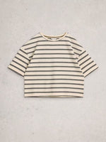Katya Stripe Tee - Ivory Multi