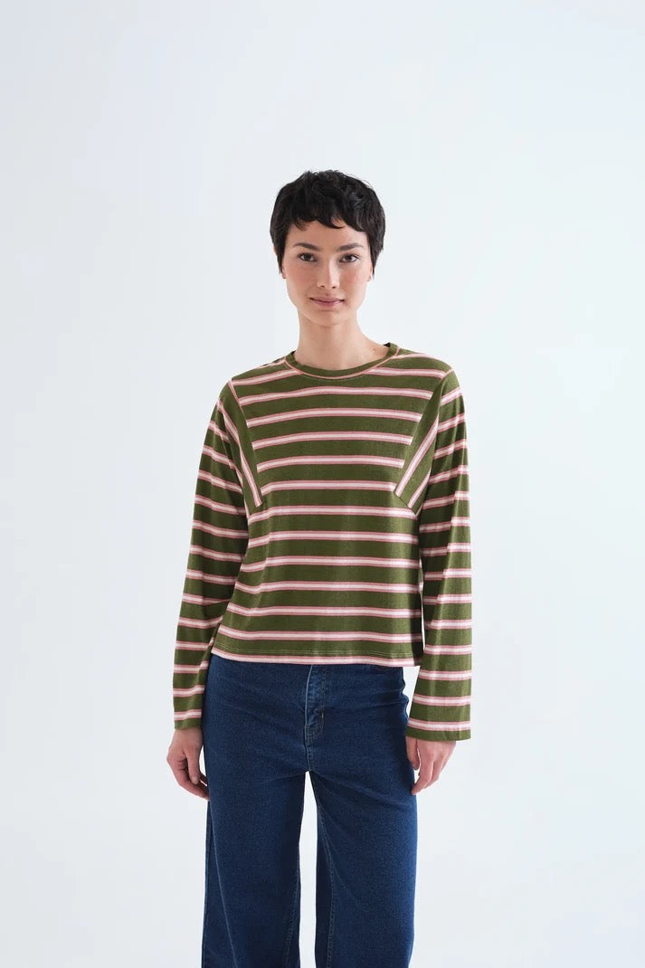Aberdeen Stripe Long Sleeve T Shirt