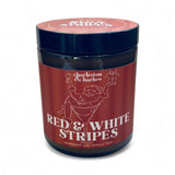 Holiday Red & White Stripes Soy Wax Candle
