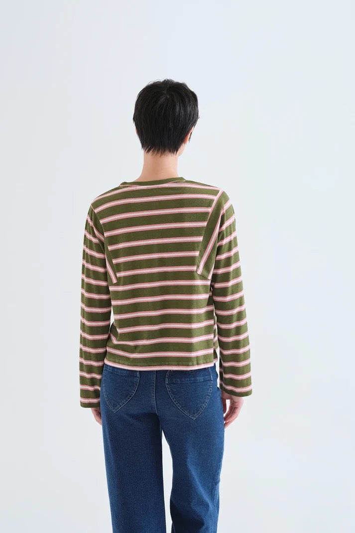Aberdeen Stripe Long Sleeve T Shirt