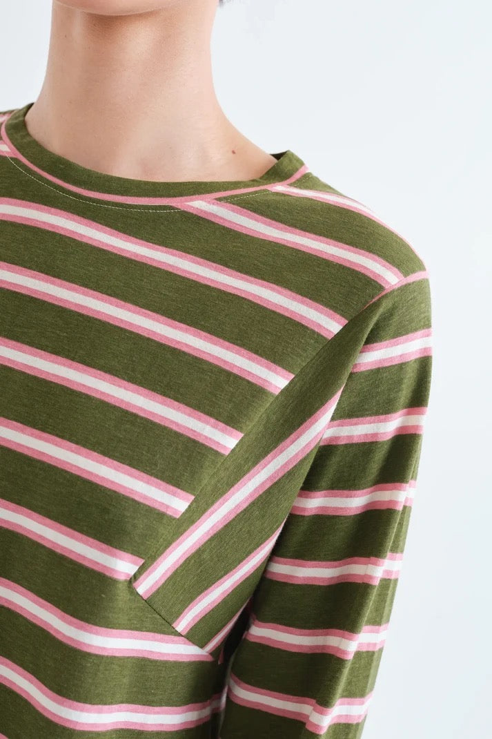 Aberdeen Stripe Long Sleeve T Shirt