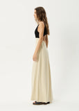 Charlotte Maxi Dress - Biscuit/Black