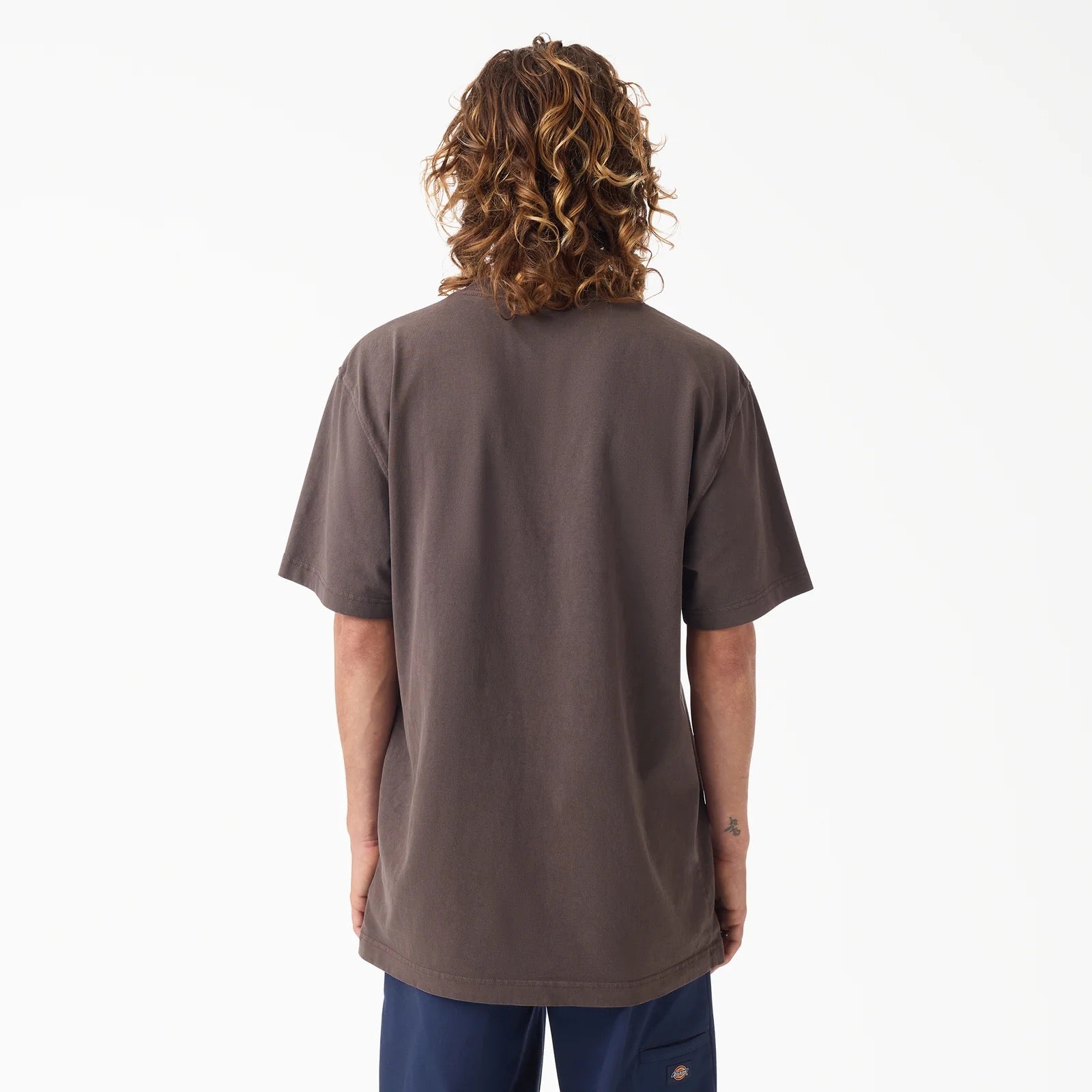 Worn In Heavyweight Pocket Tee - Dark Brown