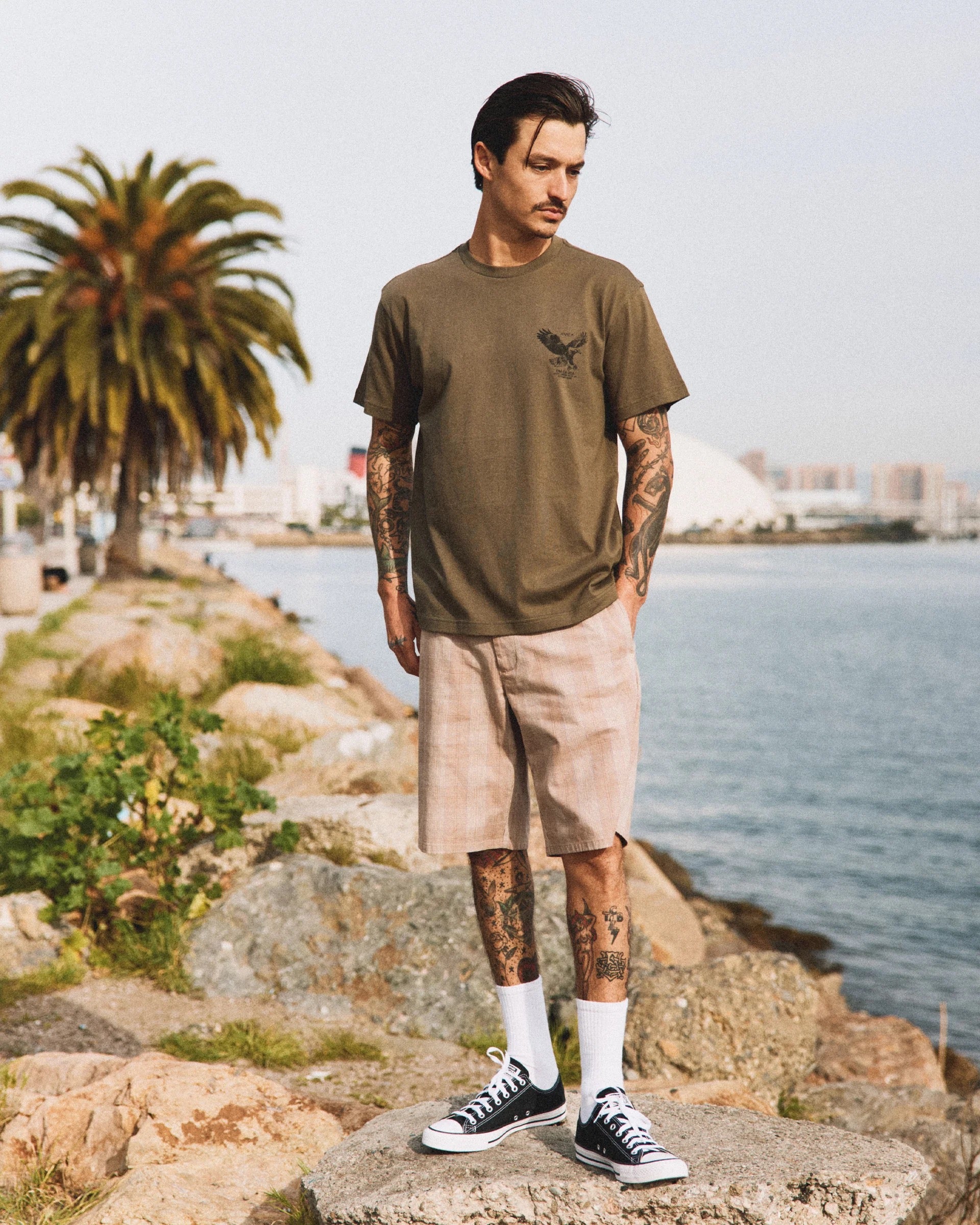 Dayshift Suiting Short - Dark Khaki