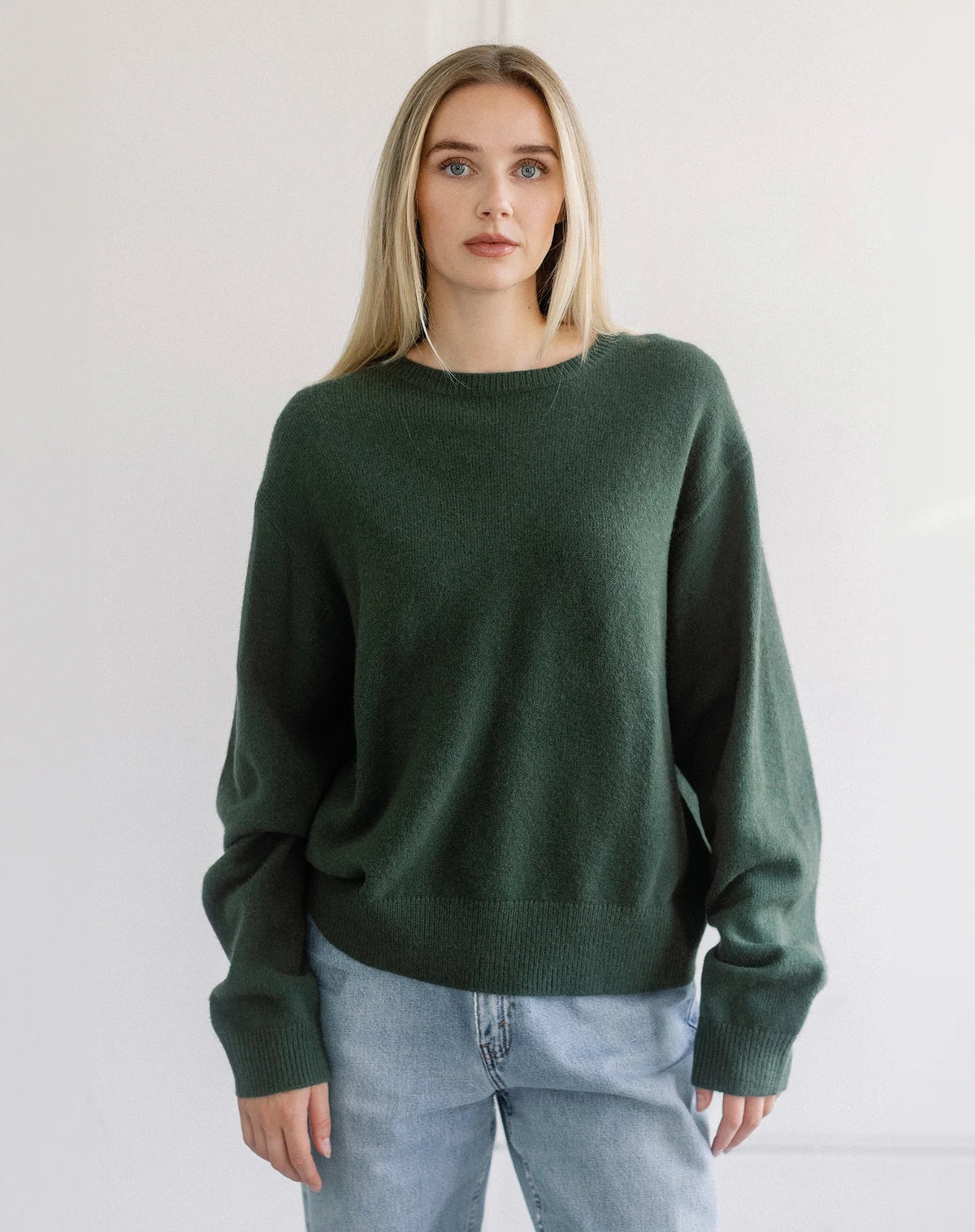 Classic Knit Crewneck - Chive