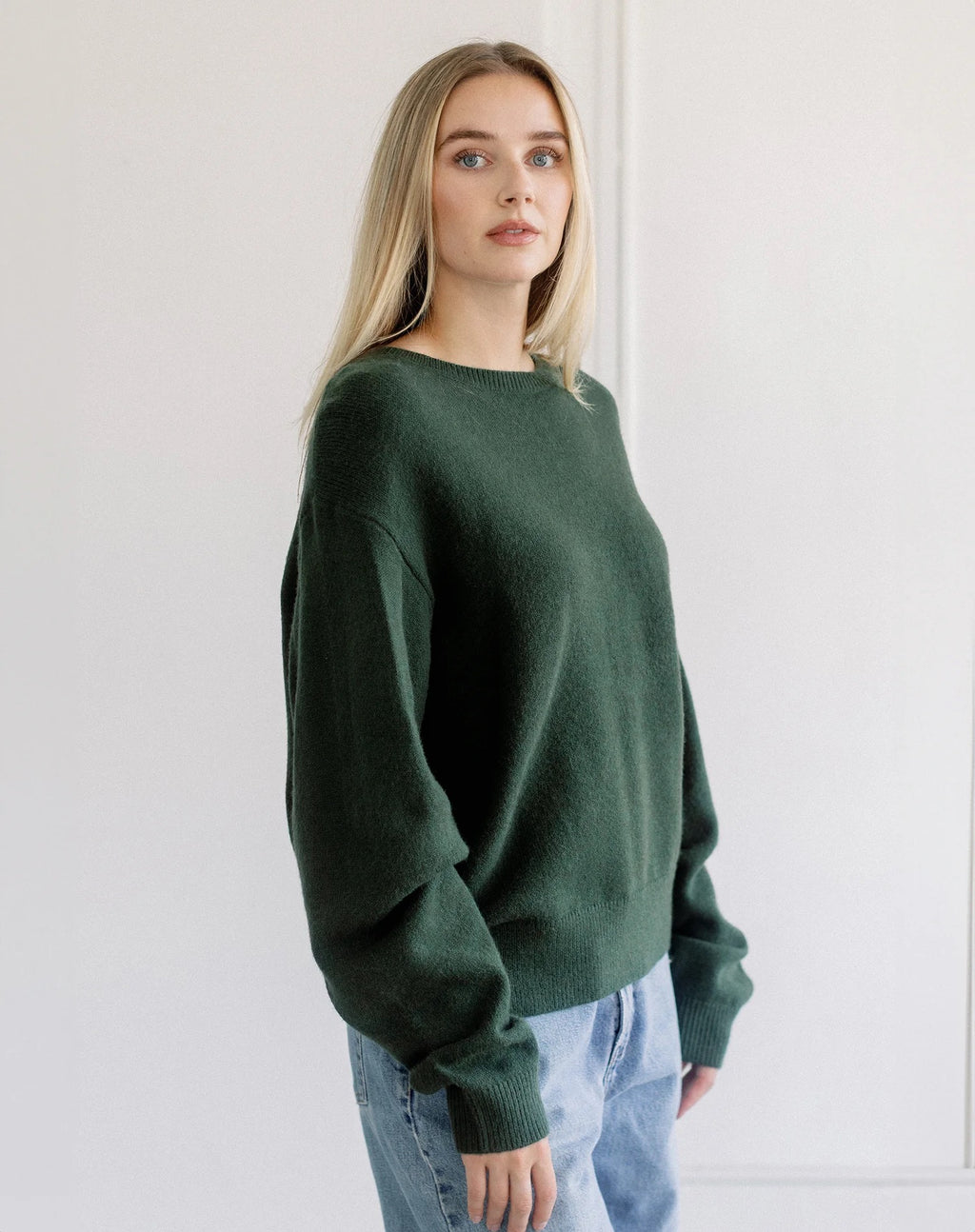 Classic Knit Crewneck - Chive