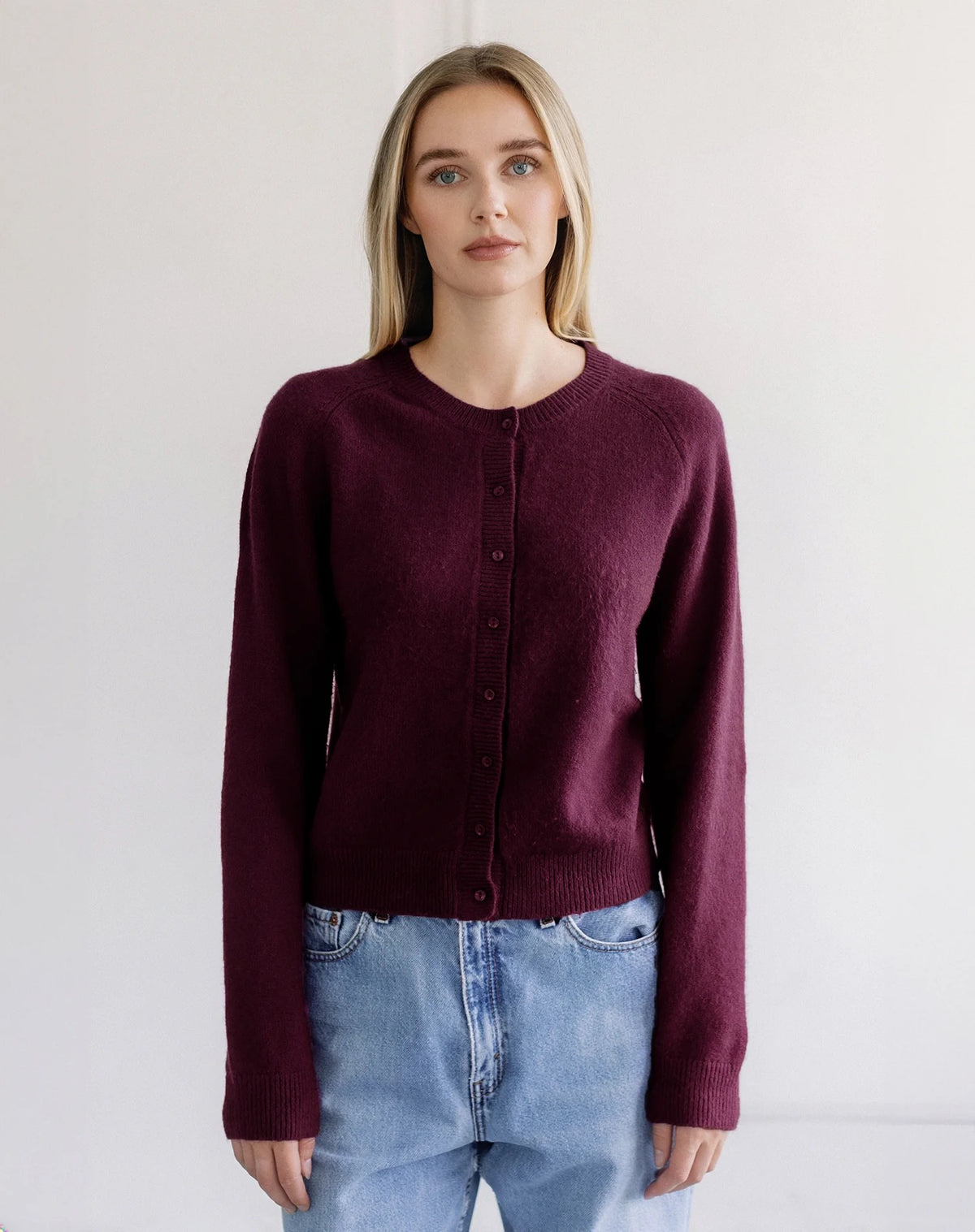 Little Sister Cardigan - Plum