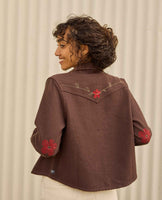 Conifer Western Long Sleeve Shirt - Chestnut Embroidery