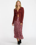Devine Knit Long Sleeve - Cranberry