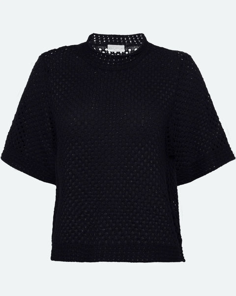 Lily Knit T Shirt - Black