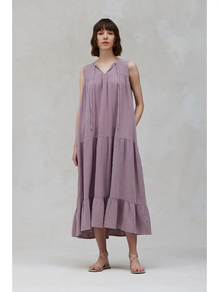 Cotton Double Gauze Sleeveless Dress