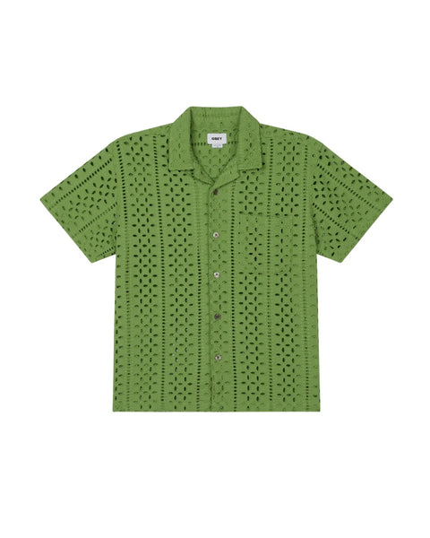 Ayers Woven Eyelet Shirt - Piquant Green