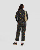 Rainy Field Black Print Jumpsuit