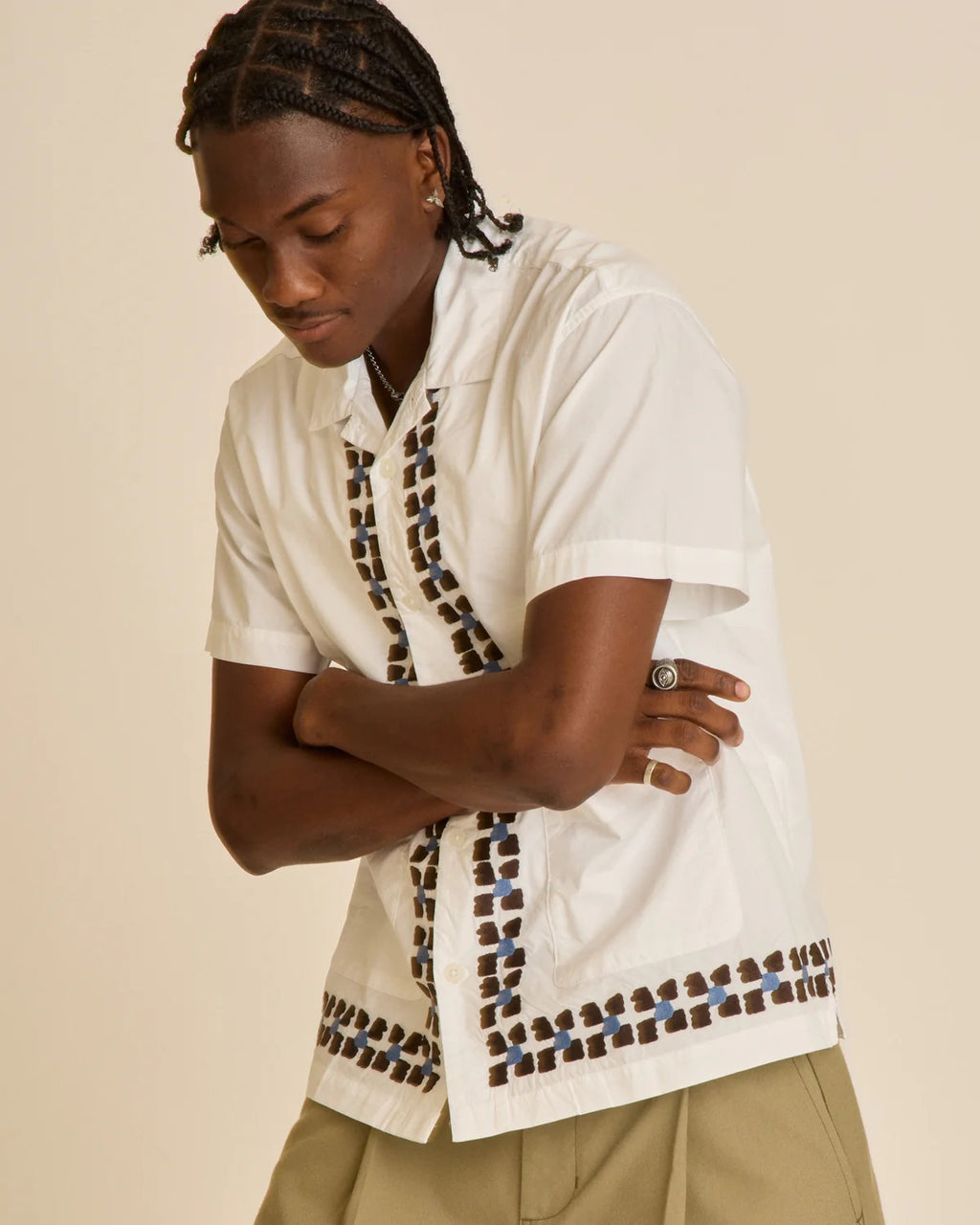 Ruben Woven - White Multi