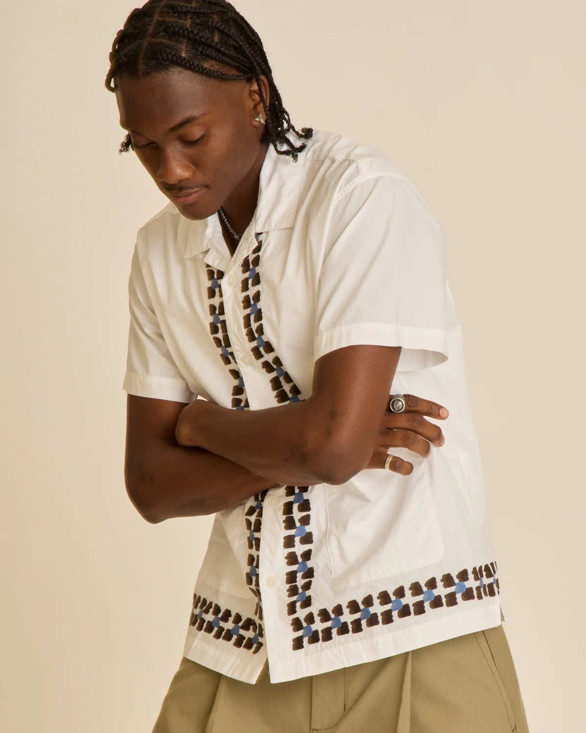 Ruben Woven - White Multi