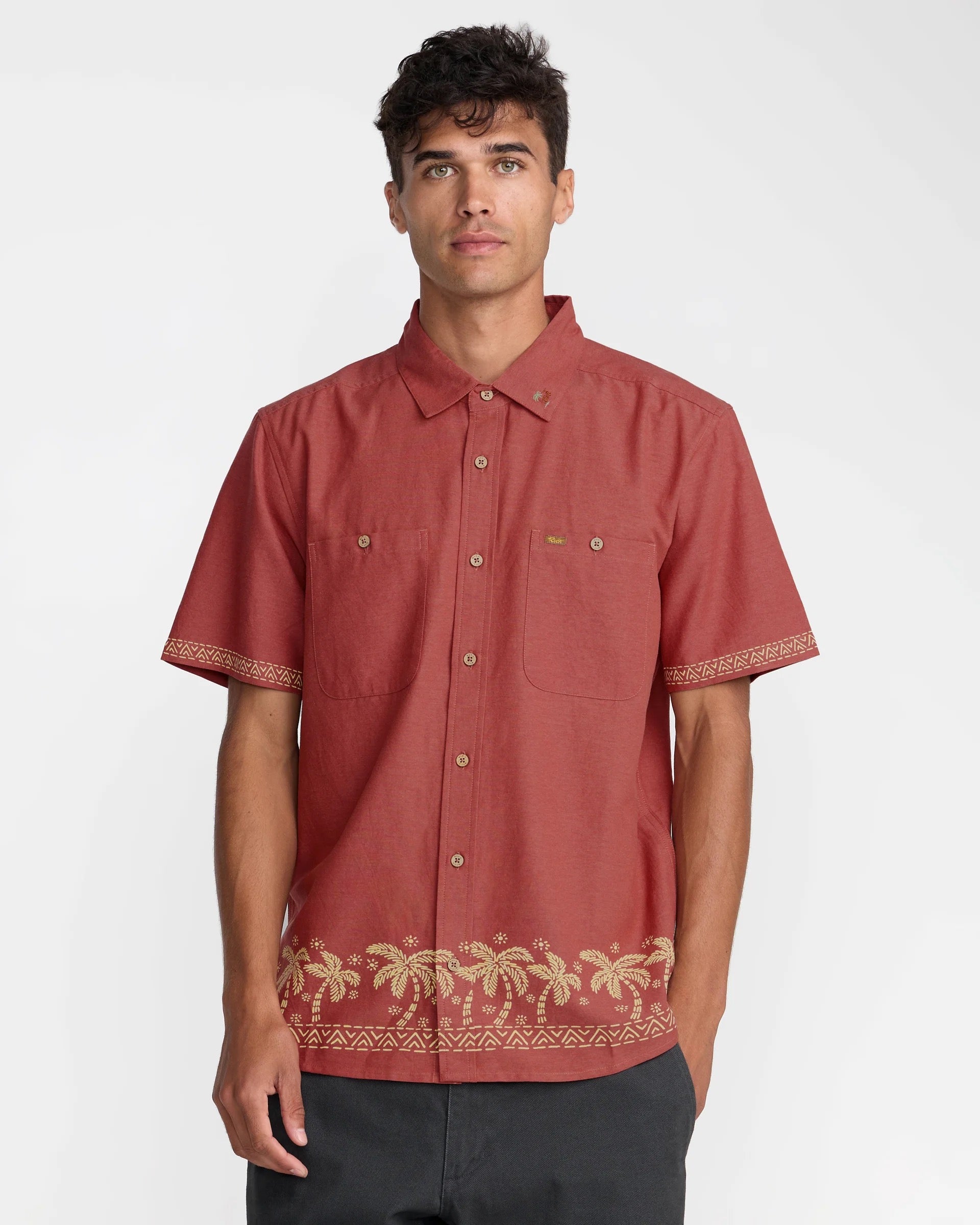 Talum Short Sleeve - Dusty Red