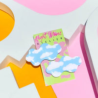 Polymer Clay Cloud Babe Hair Clips - Duo