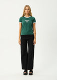Gardening Club Recycled Ringer Tee - Hunter Green