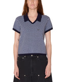 Olga Polo Sweater - Evening Blue Multi