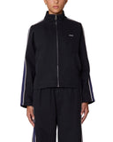 Astrid Stripe Jacket - Digital Black Faded Wash