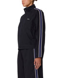 Astrid Stripe Jacket - Digital Black Faded Wash