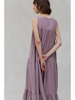Cotton Double Gauze Sleeveless Dress