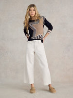 City Star Jumper - Navy Print