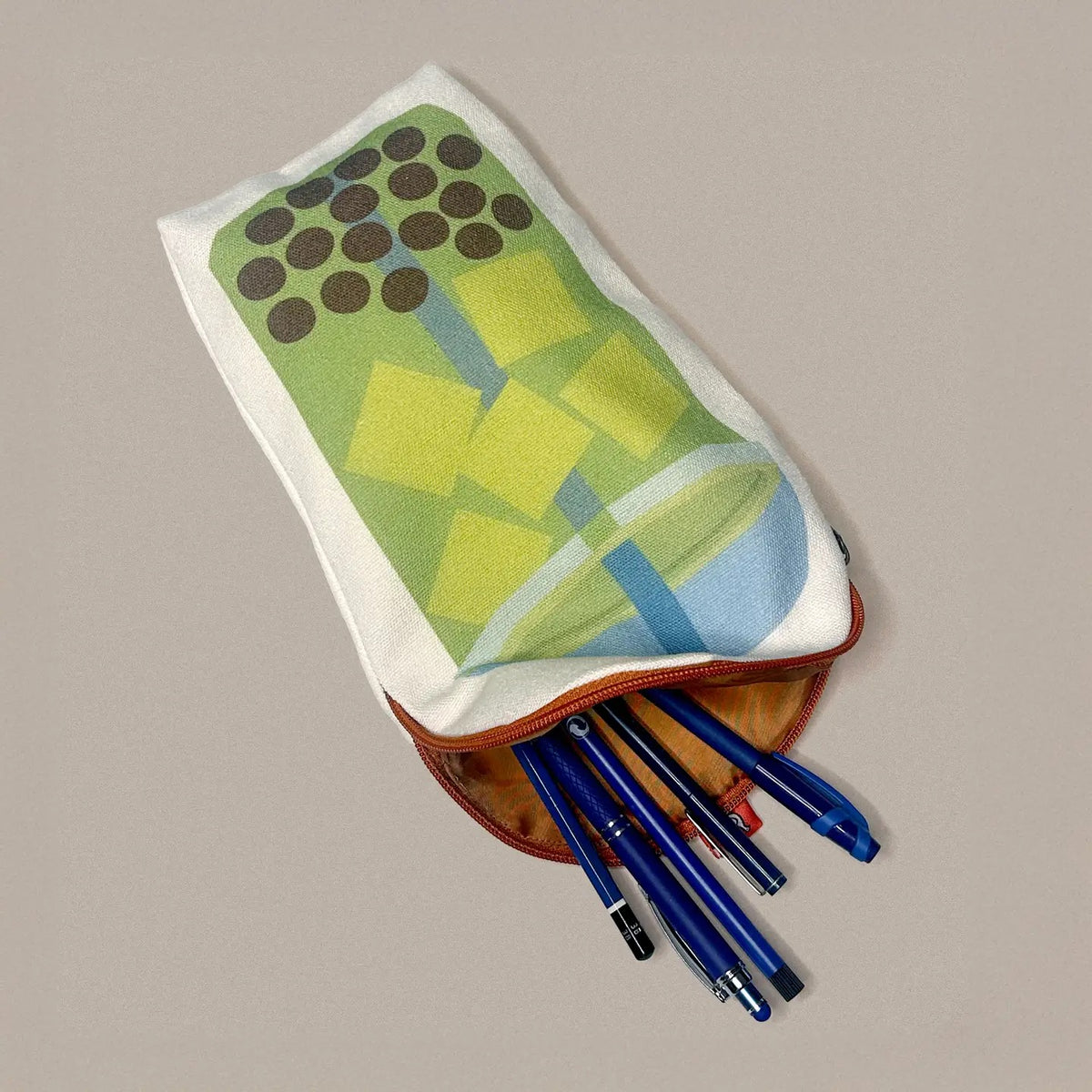 Bubble Tea Canvas Zip Pouch