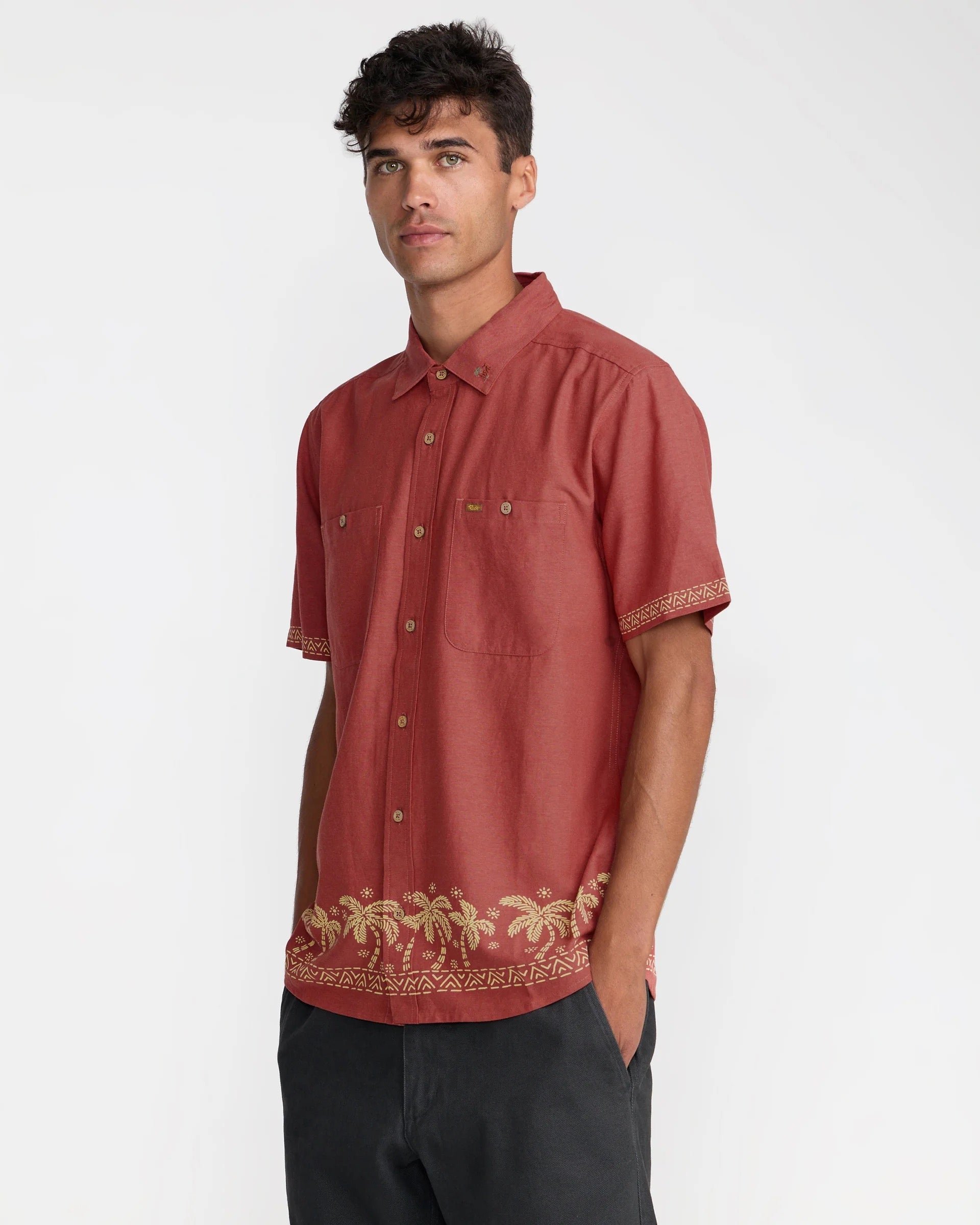 Talum Short Sleeve - Dusty Red