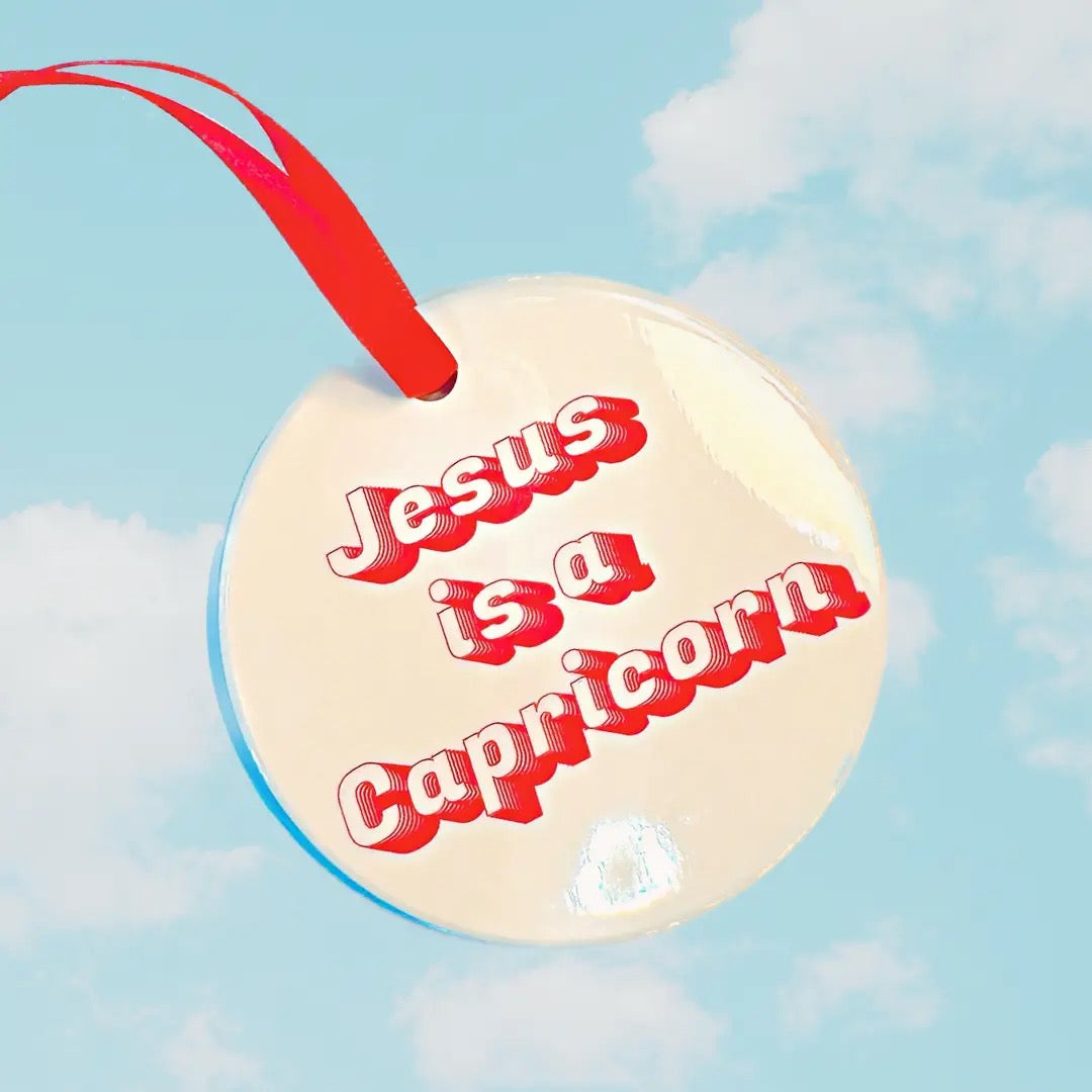 Jesus Is A Capricorn Ornament