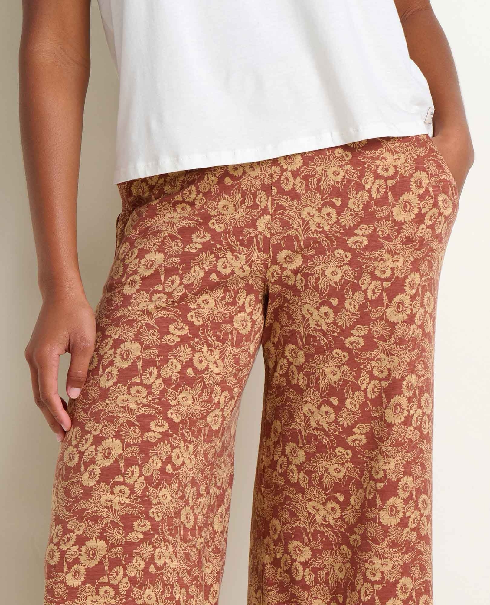 Chaka Wide Leg Pant - Copper Print