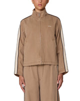 Astrid Stripe Jacket - Tan Faded Wash