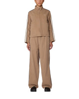 Astrid Stripe Jacket - Tan Faded Wash