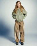 Astrid Side Stripe Pant - Tan Faded Wash