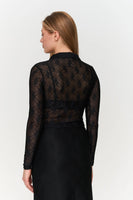 Black Textured Blouse