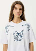 Cygnet Recycled Oversized Tee - White