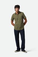 Charter Print Short Sleeve Woven - Ivy Green/Micro Floral