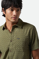 Charter Print Short Sleeve Woven - Ivy Green/Micro Floral