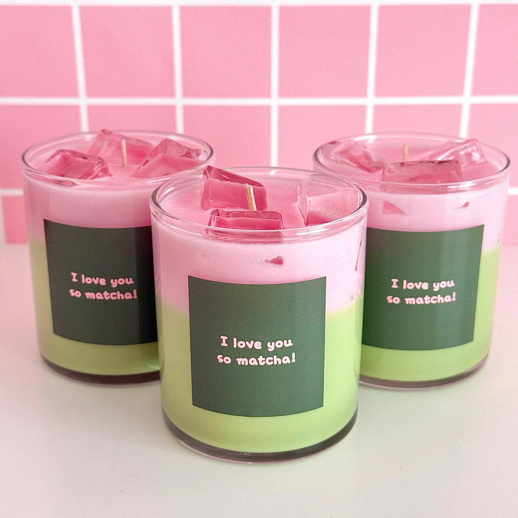 Strawberry Macha Latte Candle