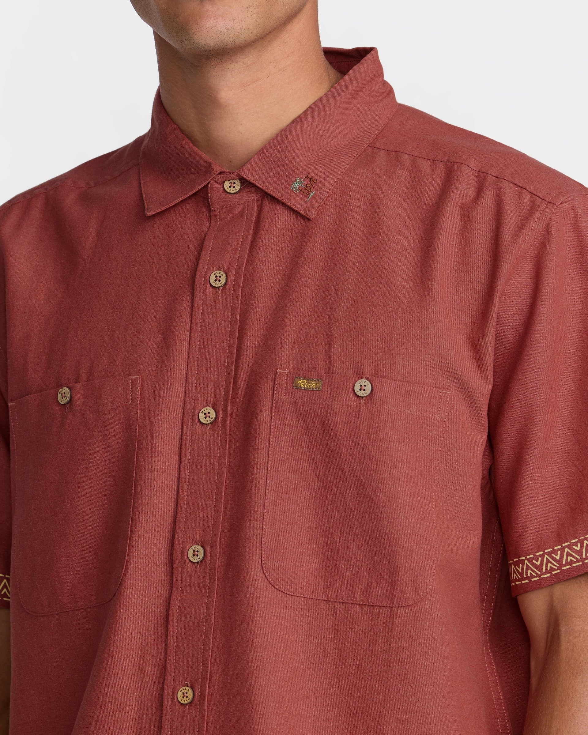 Talum Short Sleeve - Dusty Red