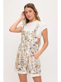 Vintage Floral Shortalls