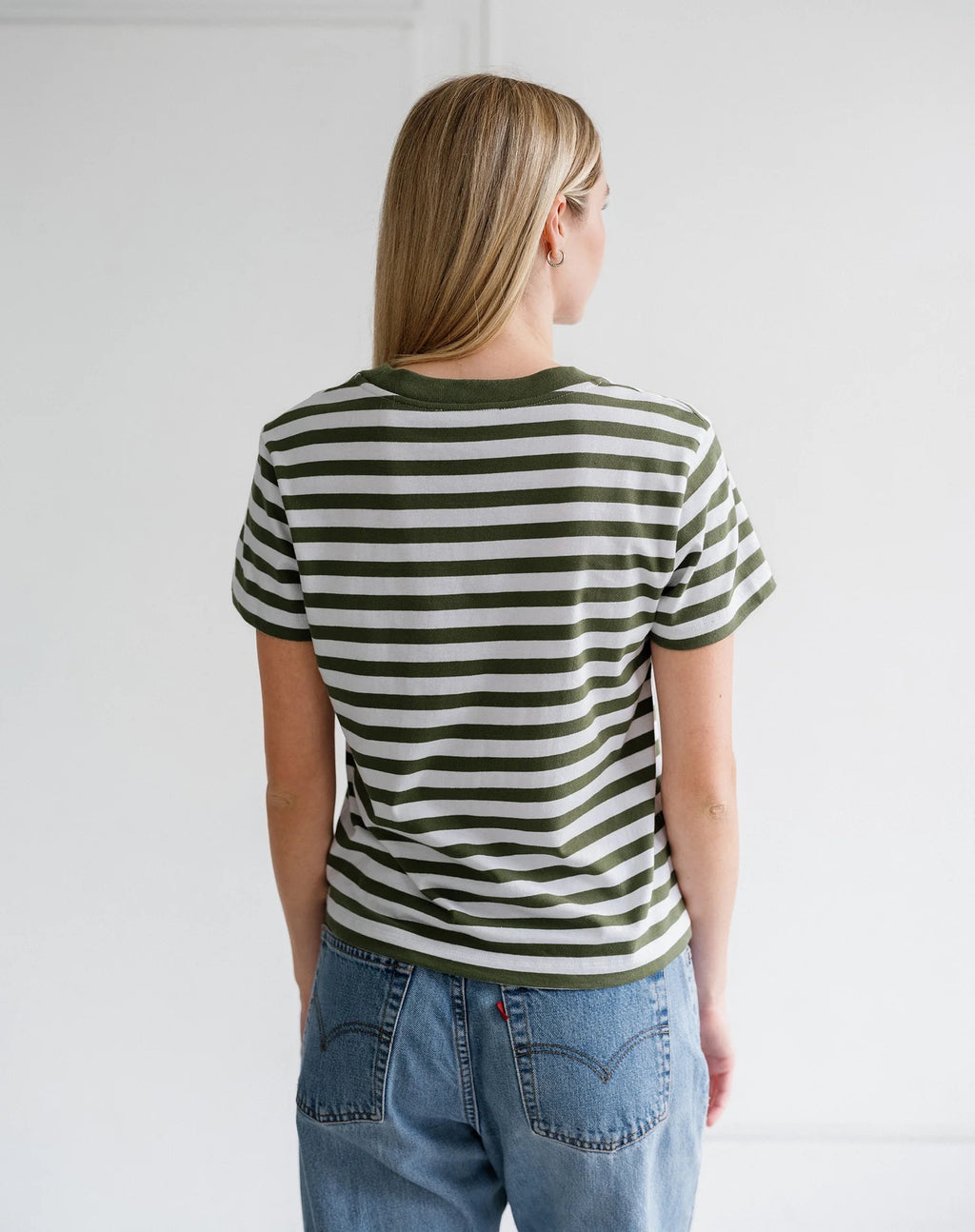 Paris Tee - Chive/Off White