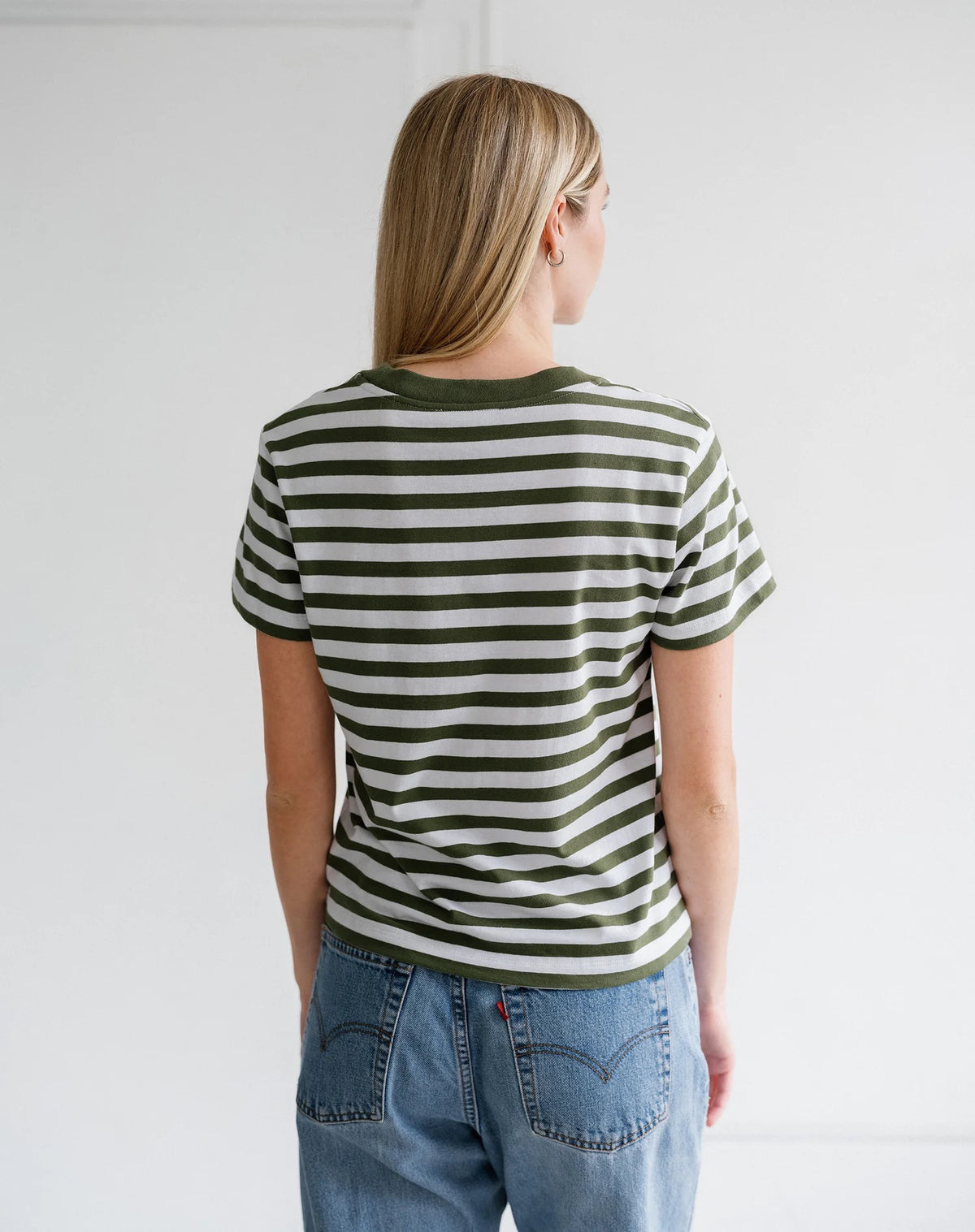 Paris Tee - Chive/Off White