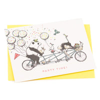 Tandem Bike Party Card