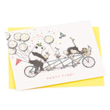 Tandem Bike Party Card