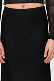 Black Textured Skirt