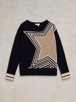 City Star Jumper - Navy Print
