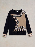 City Star Jumper - Navy Print