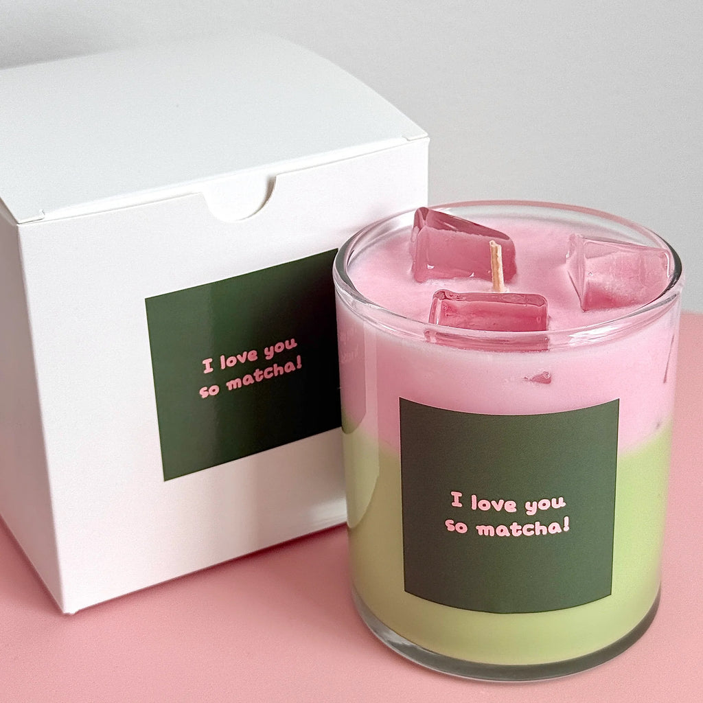 Strawberry Macha Latte Candle