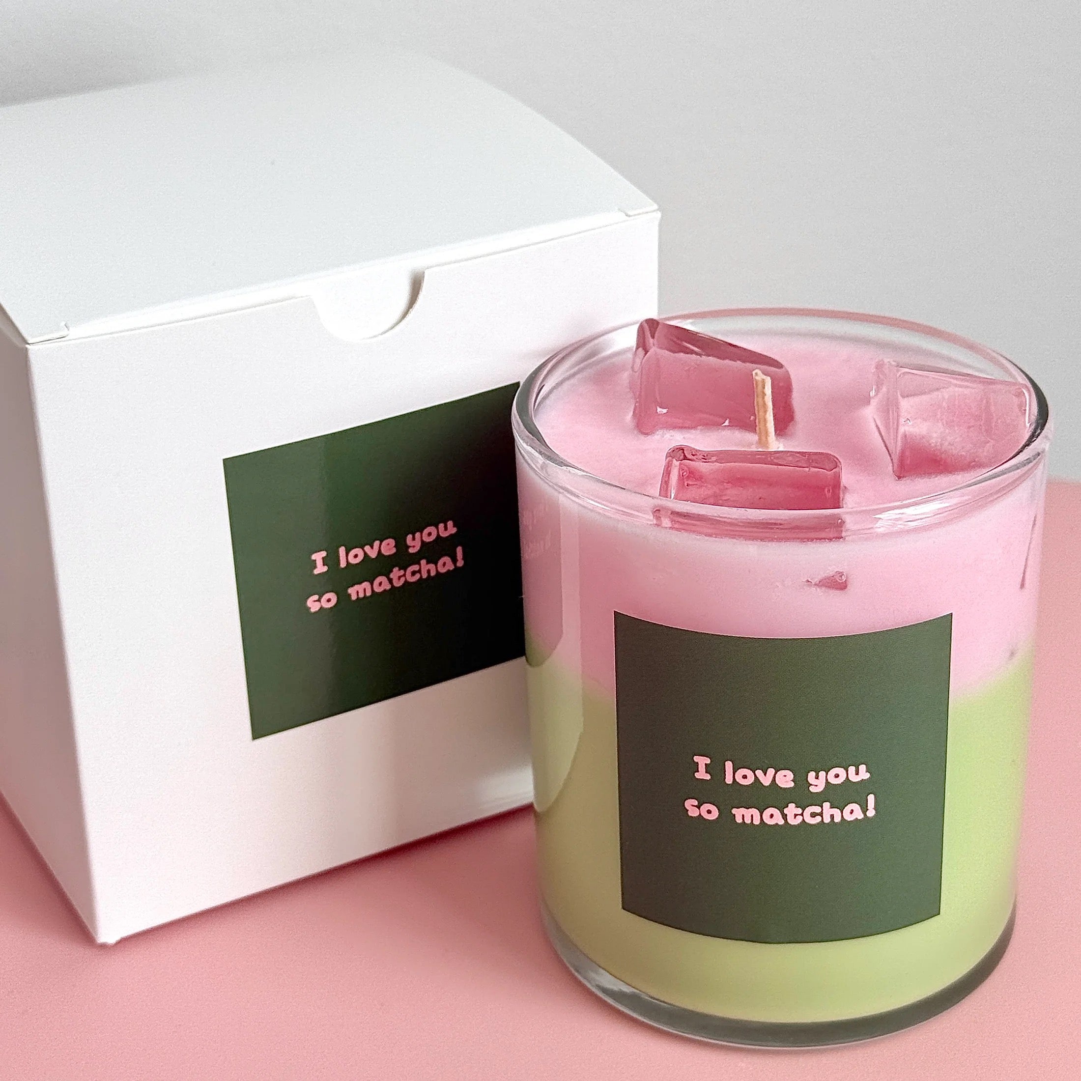 Strawberry Macha Latte Candle